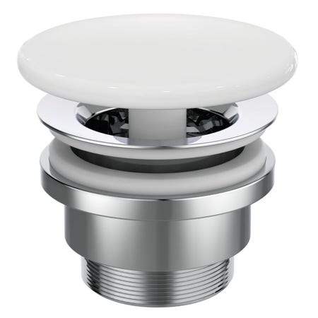 Immagine di Ideal Standard Piletta a scarico libero con cover in ceramica, colore bianco finitura lucido E211401