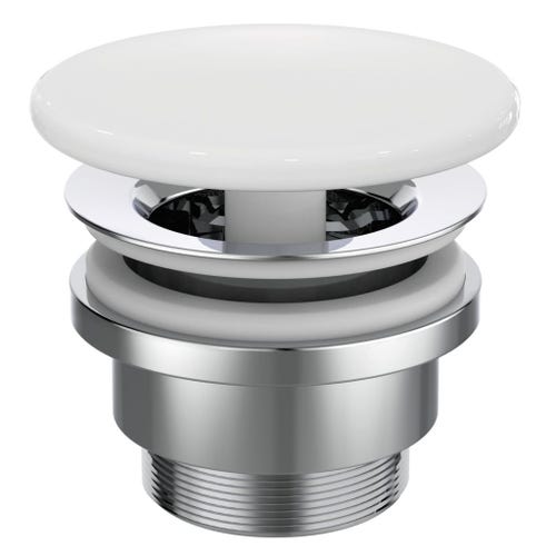 Immagine di Ideal Standard Piletta a scarico libero con cover in ceramica, colore bianco finitura lucido E211401