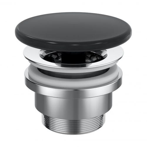 Immagine di Ideal Standard Piletta a scarico libero con cover in ceramica, colore nero finitura opaco E2114V3