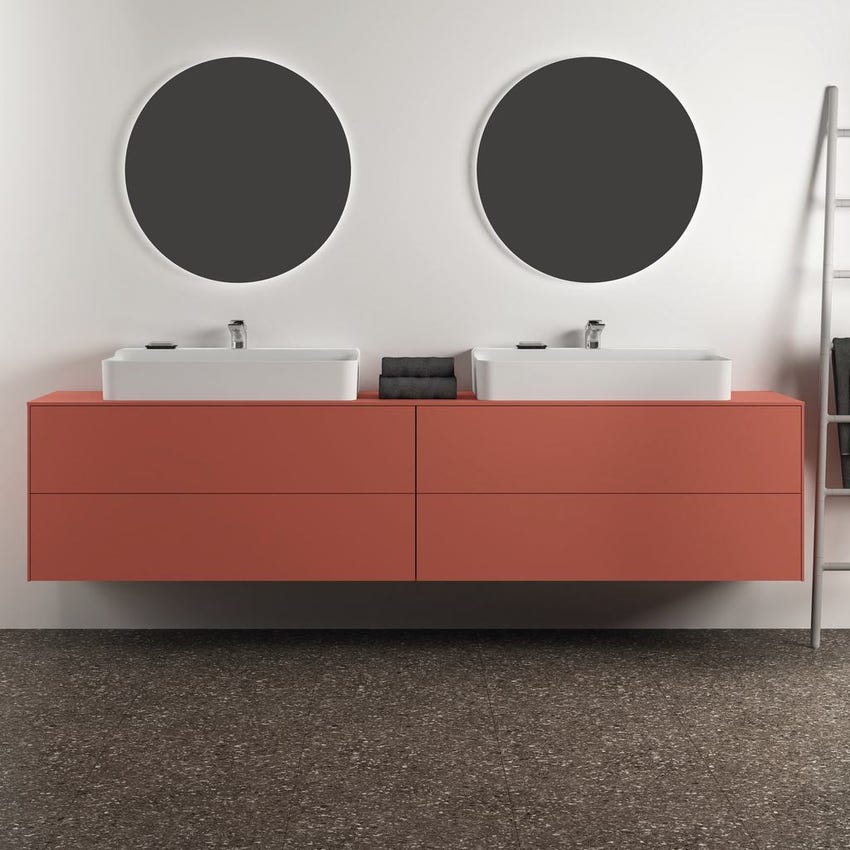 Immagine di Ideal Standard CONCA lavabo smaltato rettangolare sospeso o da appoggio L.80 cm, monoforo, senza troppopieno, colore bianco finitura lucido T379501