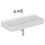 Immagine di Ideal Standard CONCA lavabo smaltato rettangolare sospeso o da appoggio L.100 cm, senza troppopieno, colore bianco lucido T380201
