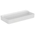 Immagine di Ideal Standard CONCA lavabo smaltato rettangolare sospeso o da appoggio L.100 cm, senza troppopieno, colore bianco lucido T380201