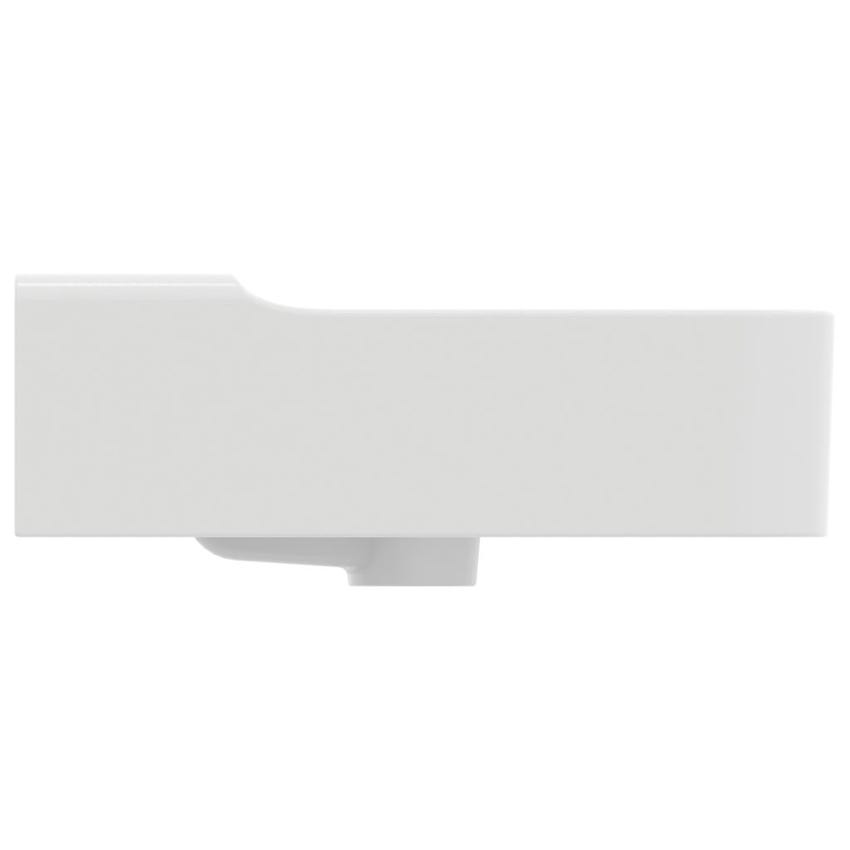 Immagine di Ideal Standard CONCA lavabo smaltato rettangolare sospeso o da appoggio L.120 cm, 3 fori, con troppopieno, colore bianco finitura lucido T380401