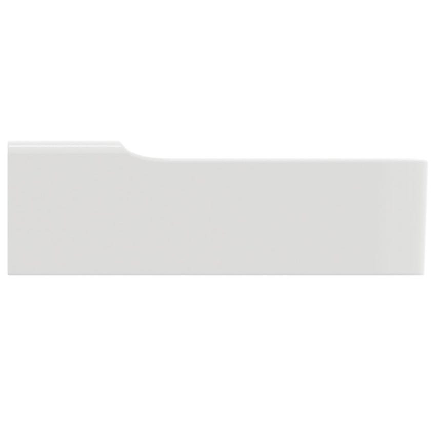 Immagine di Ideal Standard CONCA lavabo smaltato rettangolare sospeso o da appoggio L.120 cm, monoforo, senza troppopieno, colore bianco finitura lucido T380601