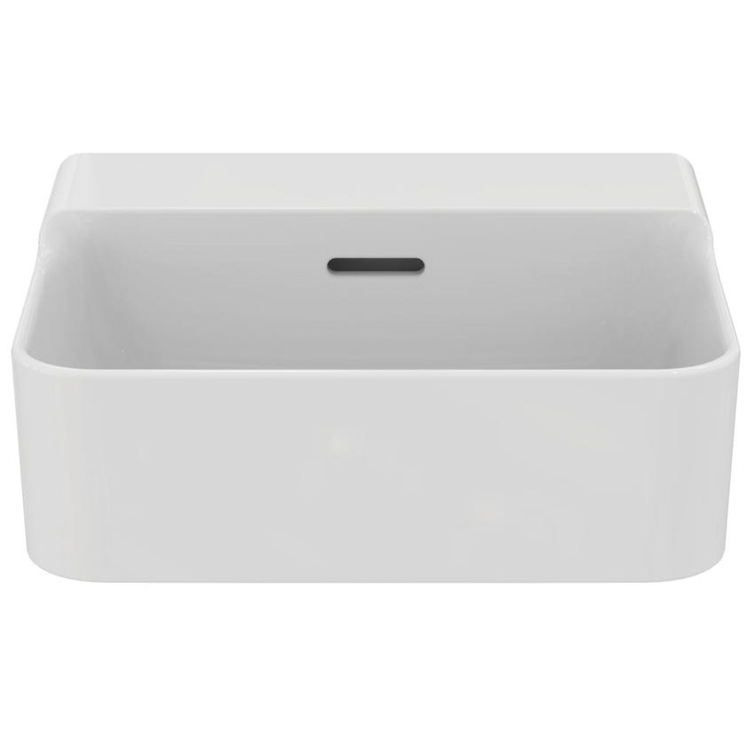 Immagine di Ideal Standard CONCA lavamani smaltato sospeso o da appoggio L.40 cm, con troppopieno, colore bianco finitura lucido T381101