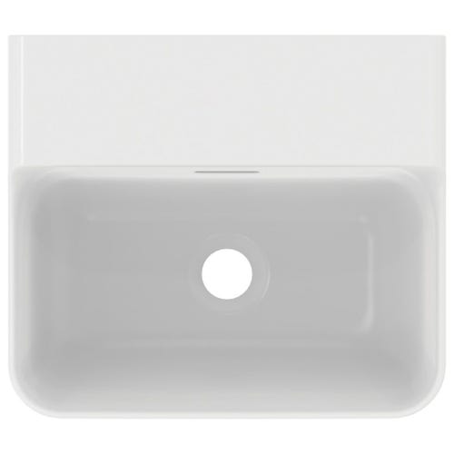 Immagine di Ideal Standard CONCA lavamani smaltato sospeso o da appoggio L.40 cm, con troppopieno, colore bianco finitura lucido T381101
