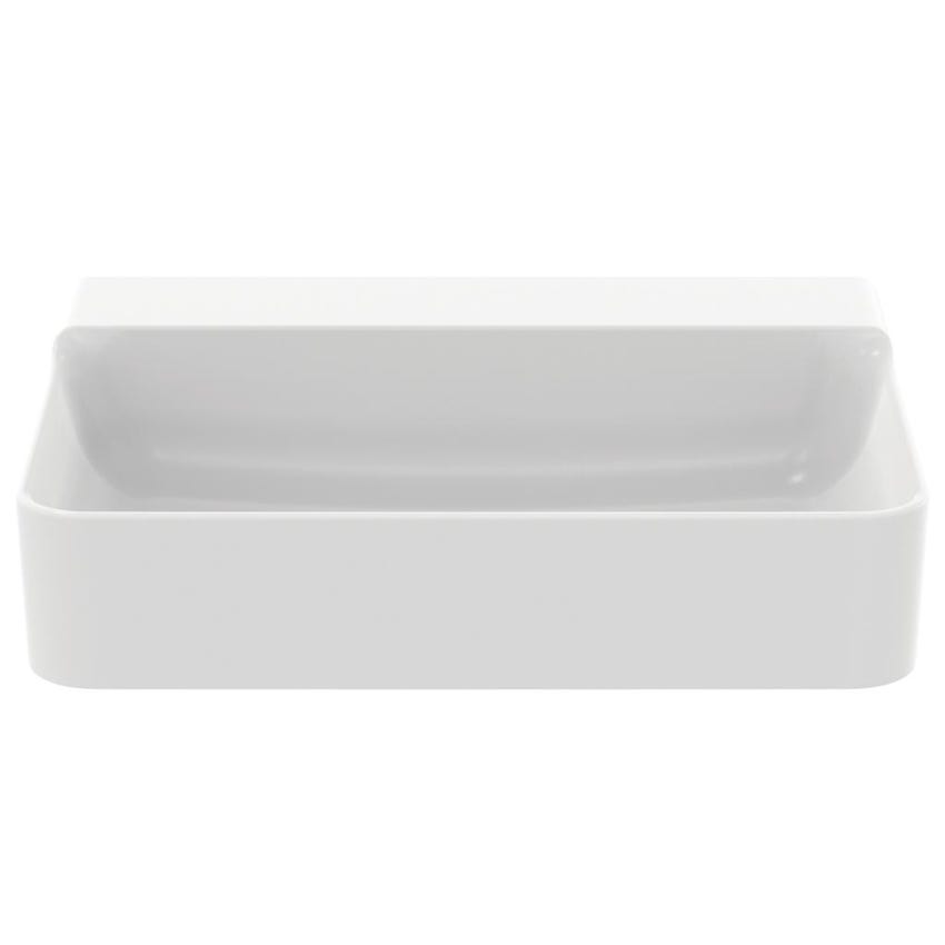 Immagine di Ideal Standard CONCA lavabo rettangolare da appoggio L.60 cm, senza troppopieno, colore bianco finitura lucido T382501
