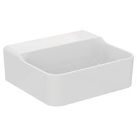 Immagine di Ideal Standard CONCA lavamani smaltato sospeso o da appoggio L.40 cm, senza troppopieno, colore bianco finitura lucido T387501