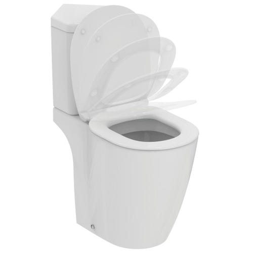 Immagine di Ideal Standard CONNECT FREEDOM vaso per cassetta con scarico a parete, senza sedile e senza cassetta, colore bianco finitura lucido E607001