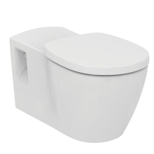 Immagine di Ideal Standard CONNECT FREEDOM vaso sospeso P.70 cm, senza brida e senza sedile, colore bianco finitura lucido E819401
