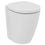 Immagine di Ideal Standard CONNECT FREEDOM vaso a pavimento per installazione filo parete, con sedile a chiusura rallentata, colore bianco finitura lucido E828501