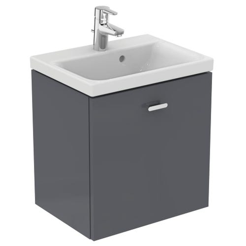 Immagine di Ideal Standard CONNECT SPACE lavabo top L.50 cm, monoforo, con troppopieno, profondità ridotta, colore bianco E132301