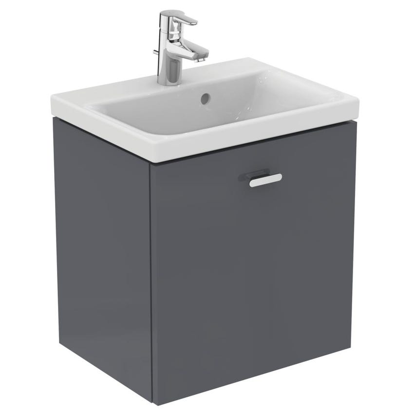 Immagine di Ideal Standard CONNECT SPACE lavabo top L.50 cm, monoforo, con troppopieno, profondità ridotta, colore bianco E132301