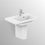 Immagine di Ideal Standard CONNECT SPACE lavabo top asimmetrico L.60 cm, con ripiano a sinistra, monoforo, con troppopieno, colore bianco E132501