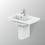 Immagine di Ideal Standard CONNECT SPACE lavabo top asimmetrico L.60 cm, con ripiano a destra, monoforo, con troppopieno, colore bianco E132601