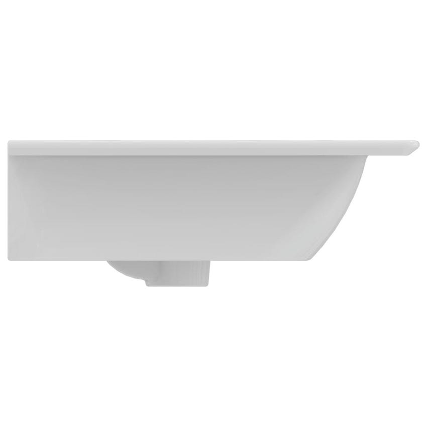 Ideal Standard E027301 CONNECT AIR lavabo top 120 cm, con doppio bacino,  monoforo per doppia rubinetteria, con troppopieno, colore bianco