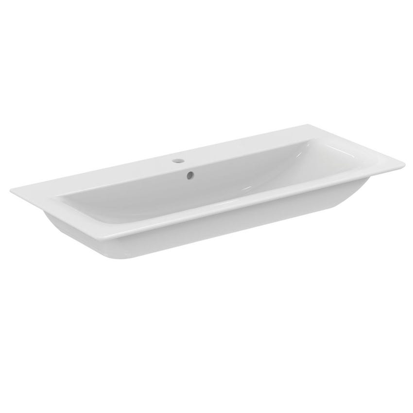 Immagine di Ideal Standard CONNECT AIR lavabo top 100 cm, monoforo, con troppopieno, colore bianco E027401