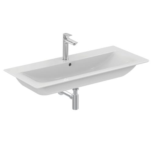 Immagine di Ideal Standard CONNECT AIR lavabo top 100 cm, monoforo, con troppopieno, colore bianco E027401