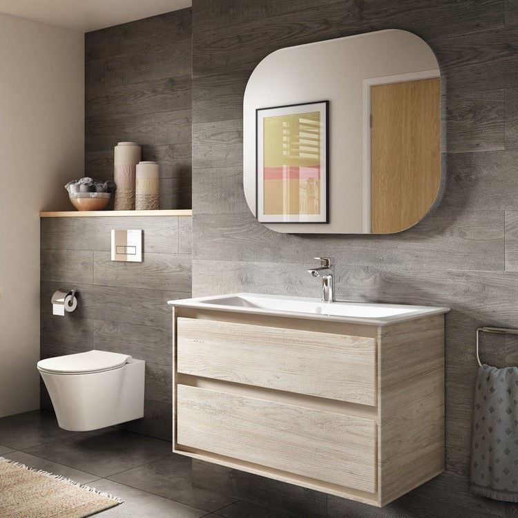 Immagine di Ideal Standard CONNECT AIR lavabo top 80 cm, monoforo, con troppopieno, colore bianco E027901