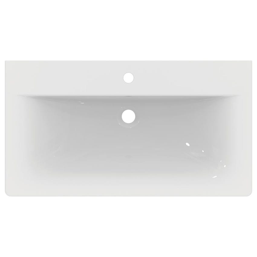 Ideal Standard E027901 CONNECT AIR lavabo top 80 cm, monoforo, con  troppopieno, colore bianco