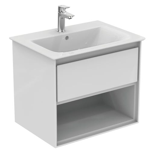 Immagine di Ideal Standard CONNECT AIR lavabo top 60 cm, monoforo, con troppopieno, colore bianco E028901