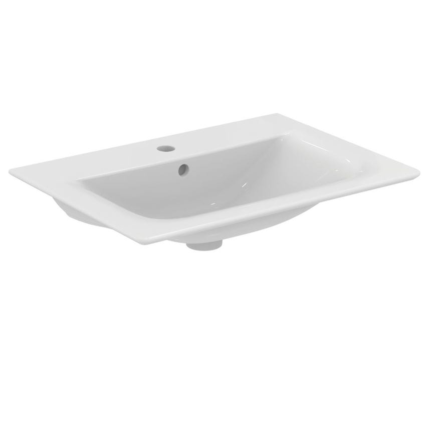 Immagine di Ideal Standard CONNECT AIR lavabo top 60 cm, monoforo, con troppopieno, colore bianco E028901