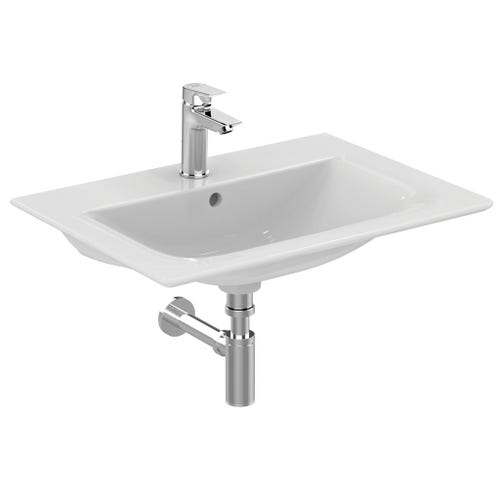 Immagine di Ideal Standard CONNECT AIR lavabo top 60 cm, monoforo, con troppopieno, colore bianco E028901