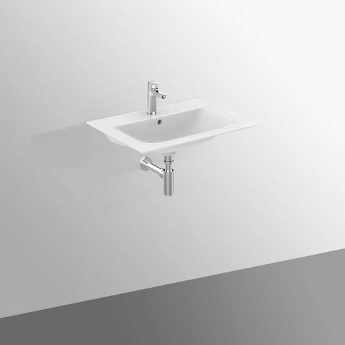 Immagine di Ideal Standard CONNECT AIR lavabo top 60 cm, monoforo, con troppopieno, colore bianco E028901