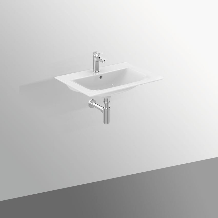 Immagine di Ideal Standard CONNECT AIR lavabo top 60 cm, monoforo, con troppopieno, colore bianco E028901