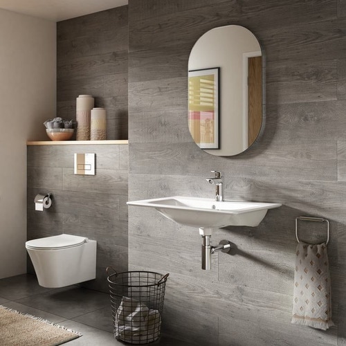 Immagine di Ideal Standard CONNECT AIR lavabo top 60 cm, monoforo, con troppopieno, colore bianco E028901