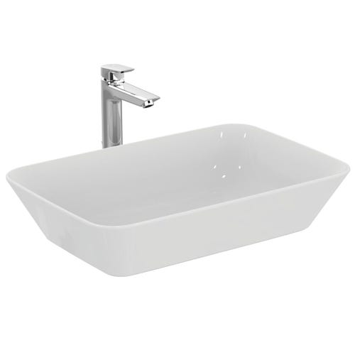 Immagine di Ideal Standard CONNECT AIR lavabo da appoggio L.60 cm, senza troppopieno, colore bianco E034801