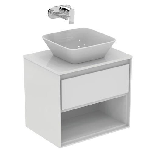 Immagine di Ideal Standard CONNECT AIR lavabo da appoggio L.40 cm, senza troppopieno, colore bianco E034701