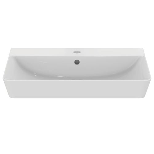 Immagine di Ideal Standard CONNECT AIR lavabo Cube L.65 cm, con foro centrale aperto per la rubinetteria e troppopieno, colore bianco E074101