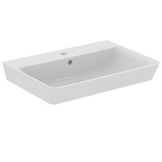 Immagine di Ideal Standard CONNECT AIR lavabo Cube L.65 cm, con foro centrale aperto per la rubinetteria e troppopieno, colore bianco E074101
