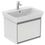 Immagine di Ideal Standard CONNECT AIR lavabo Cube L.60 cm, con foro centrale aperto per la rubinetteria e troppopieno, colore bianco E074201