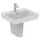 Immagine di Ideal Standard CONNECT AIR lavabo Cube L.55 cm, con foro centrale aperto per la rubinetteria e troppopieno, colore bianco E074401