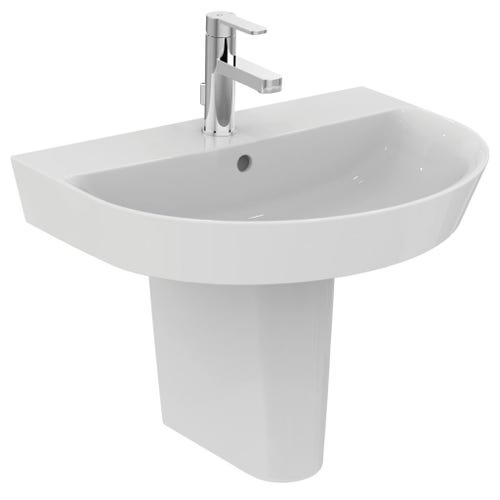 Immagine di Ideal Standard CONNECT AIR lavabo Arc 60 cm monoforo, con troppopieno, colore bianco E137801