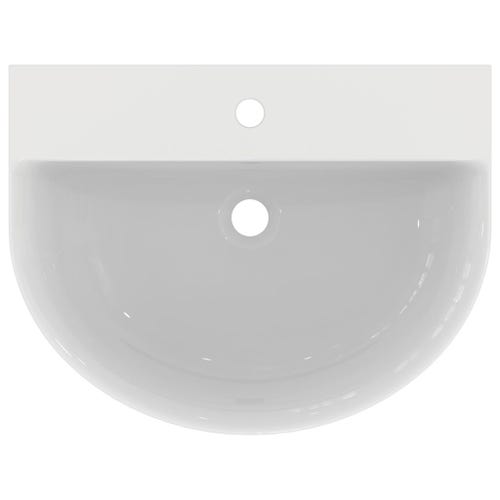 Immagine di Ideal Standard CONNECT AIR lavabo Arc 60 cm monoforo, con troppopieno, colore bianco E137801