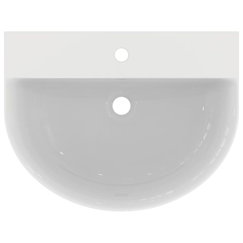 Immagine di Ideal Standard CONNECT AIR lavabo Arc 60 cm monoforo, con troppopieno, colore bianco E137801