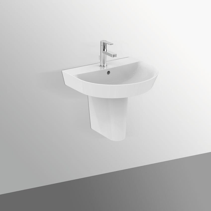 Immagine di Ideal Standard CONNECT AIR lavabo Arc 55 cm monoforo, con troppopieno, colore bianco E137901