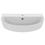 Immagine di Ideal Standard CONNECT AIR lavabo Arc 55 cm monoforo, con troppopieno, colore bianco E137901