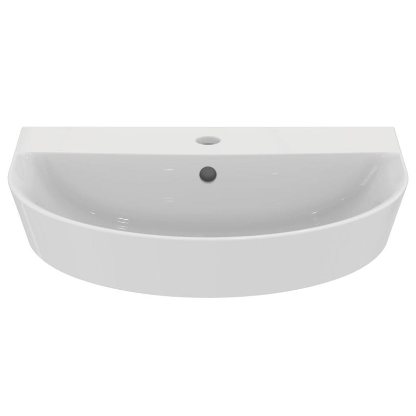 Immagine di Ideal Standard CONNECT AIR lavabo Arc 55 cm monoforo, con troppopieno, colore bianco E137901