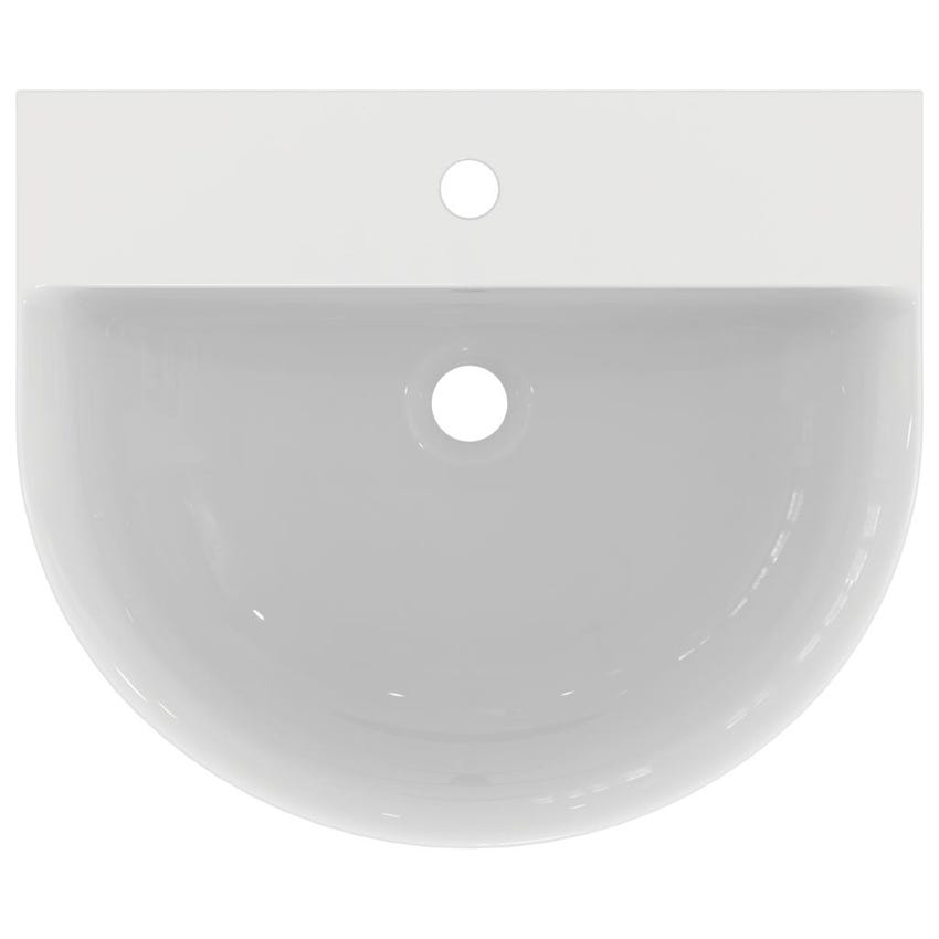 Immagine di Ideal Standard CONNECT AIR lavabo Arc 55 cm monoforo, con troppopieno, colore bianco E137901