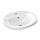 Ideal Standard CONNECT lavabo ovale da incasso soprapiano L.48 cm, monoforo, con troppopieno, colore bianco E503801