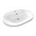 Ideal Standard CONNECT lavabo ovale da incasso soprapiano L.62 cm, monoforo, con troppopieno, colore bianco E504001