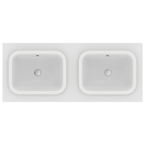 Immagine di Ideal Standard CONNECT lavabo rettangolare da incasso soprapiano L.50 cm, con troppopieno, colore bianco E505701
