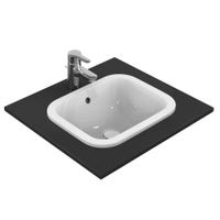 Immagine di Ideal Standard CONNECT lavabo rettangolare da incasso soprapiano L.42 cm, con troppopieno, colore bianco E505501