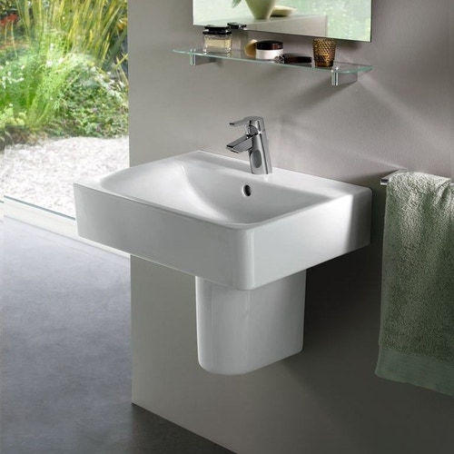 Immagine di Ideal Standard CONNECT semicolonna per lavabo, colore bianco E711301