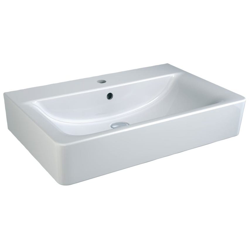 Immagine di Ideal Standard CONNECT lavabo Cube L.70 cm, monoforo, con troppopieno, colore bianco E773601