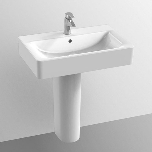 Immagine di Ideal Standard CONNECT lavabo Cube L.70 cm, monoforo, con troppopieno, colore bianco E773601